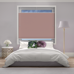 Free Hanging Dovestone Blackout Orchid Pleated Honeycomb Blind Bottom Up Top Down Closed
