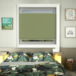 Free Hanging Dovestone Blackout Spring Pleated Honeycomb Blind Bottom Up Top Down Closed