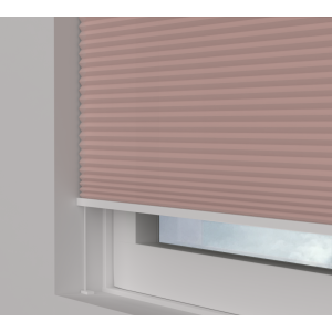 Tensioned Dovestone Orchid Pleated Honeycomb Blind Bottom Up Top Down Closed