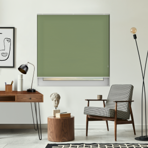 Free Hanging Dovestone Spring Pleated Honeycomb Blind Bottom Up Closed