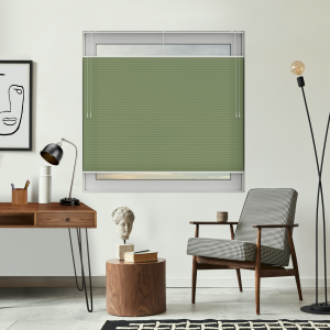 Free Hanging Dovestone Spring Pleated Honeycomb Blind Bottom Up Top Down Closed