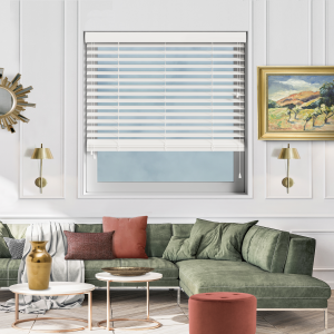 Dream Wood Grain Faux Wood Wood Venetian Blinds Open