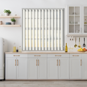 Dune Natural Vertical Blinds Open