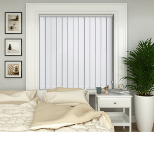 Eden Bright White Vertical Blinds