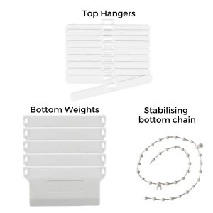 Eden Denim Replacement Vertical Blind Slats Parts