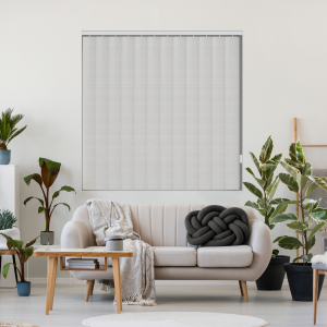 Elara Warmth Rigid PVC Vertical Blinds Closed