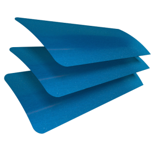 Electric Blue Venetian Blinds Scan