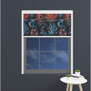 Flamingo Dark Electric BlocOut Cassette Blinds Inside Fit
