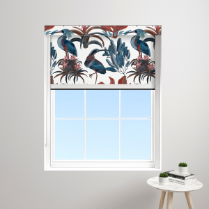 Flamingo White Electric BlocOut Cassette Blinds Edge Fit