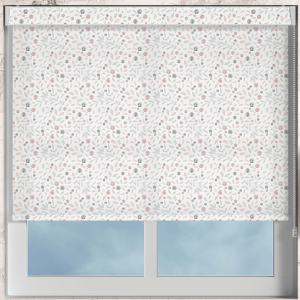 Floral Scatter Blush No Drill Blinds Frame