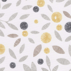 Floral Scatter Mustard Roller Blinds Scan