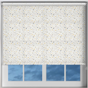 Floral Scatter Mustard Roller Blinds Frame