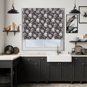 Florina Midnight Pelmet Roller Blind Image 2