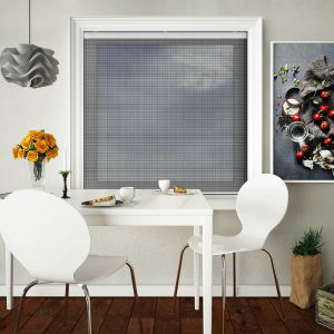 Flyscreen Black Cordless Honeycomb Pleated Blind Closed