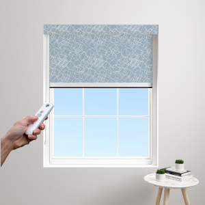 Fragmented Geo Tiles Electric BlocOut Cassette Blinds Edge Fit
