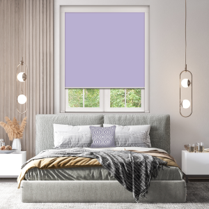 Gentle Lavender Bloc Blinds Cassette Blinds Inside Fit