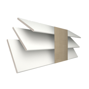 Glacier White with Canvas Tape Wood Venetian Blinds 3 Slats