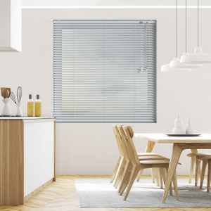 Gloss Buff Venetian Blinds Open