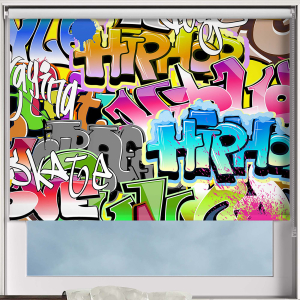 Graffiti Roller Blinds Frame