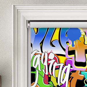 Graffiti Roller Blinds Product Detail