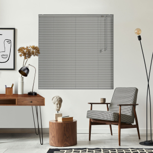 Grey Wood Effect Venetian Blinds