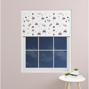 Harvester Red Electric BlocOut Cassette Blinds Inside Fit