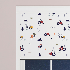 Harvester Red Electric BlocOut Cassette Blinds Specs