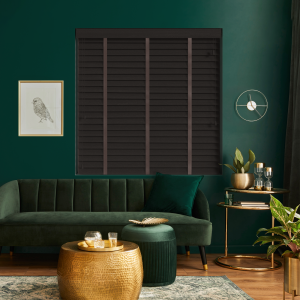 Hazel with Coffee Tape Wood Venetian Blinds