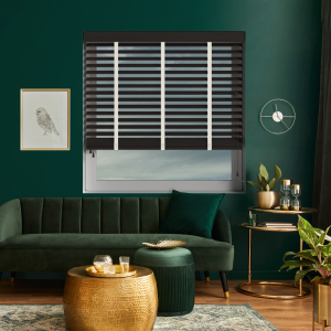 Hazel with Vanilla Tape Wood Venetian Blinds Open