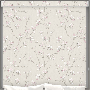 Iris Blush Blackout No Drill Roller Blind Cropped Image