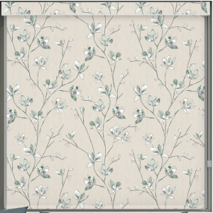 Iris Pistachio Blackout No Drill Roller Blind Cropped Image
