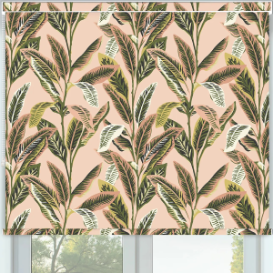 Island Palm Fiesta Pelmet Roller Blinds Frame