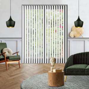 Jeren Off White Replacement Vertical Blind Slats Open