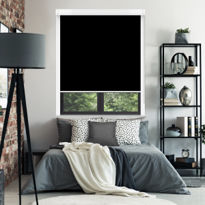 Jet Black XL Bloc Blinds Cassette Blinds Edge Fit