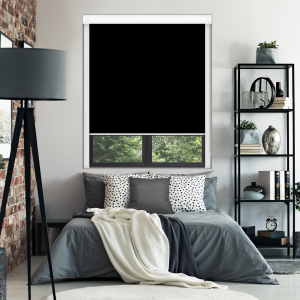 Jet Black XL Bloc Blinds Cassette Blinds Inside Fit