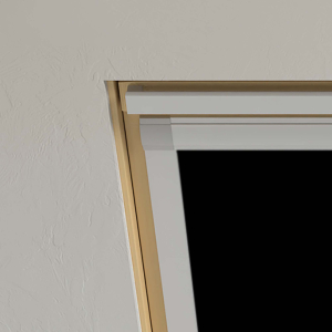 Jet Black (BLACKOUT) Keylite Roof Window Blinds Detail