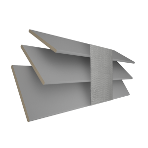 Kalm with Lunar Tape Wood Venetian Blinds 3 Slats