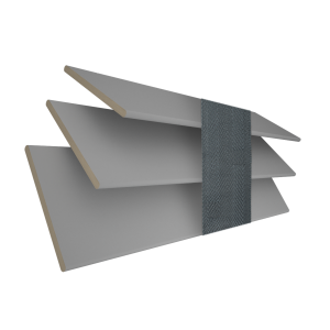 Kalm with Slate Tape Wood Venetian Blinds 3 Slats