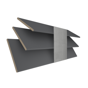 Khol with Lunar Tape Wood Venetian Blinds 3 Slats