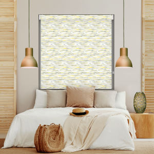 Koa Lemon Blackout No Drill Roller Blind