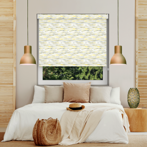 Koa Lemon Blackout No Drill Roller Blind Image 2