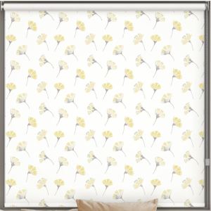 Kyoto Yellow Blackout Roller Blind Cropped Image
