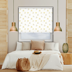 Kyoto Yellow Blackout Roller Blind Image 2