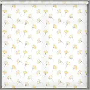 Kyoto Yellow Cordless Roller Blind Cropped Image