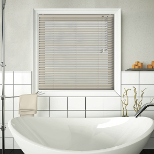 Latte Gloss Venetian Blinds Open