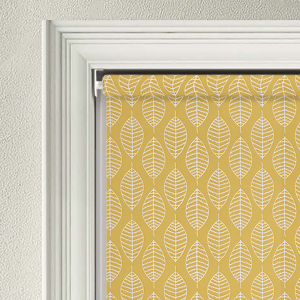 Leaf Yellow Cordless Roller Blinds Product Detail