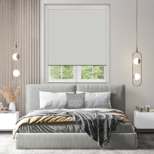 Light Grey Bloc Blinds Cassette Blinds Inside Fit