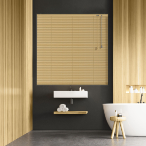 Light Wood Effect Venetian Blinds