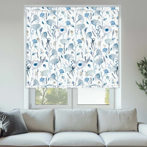 Loftus Blue Pelmet Roller Blinds