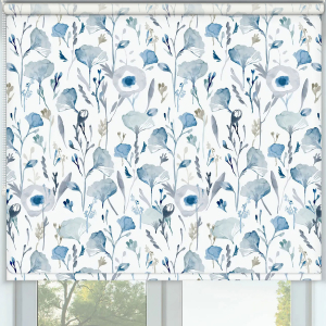 Loftus Blue Roller Blinds Frame